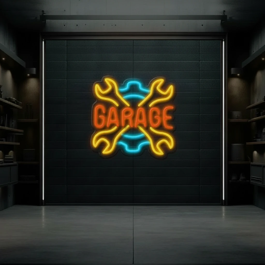 Custom Colorful Garage Led Neon Sign Business Shop Decor Sign Light by Neonchics