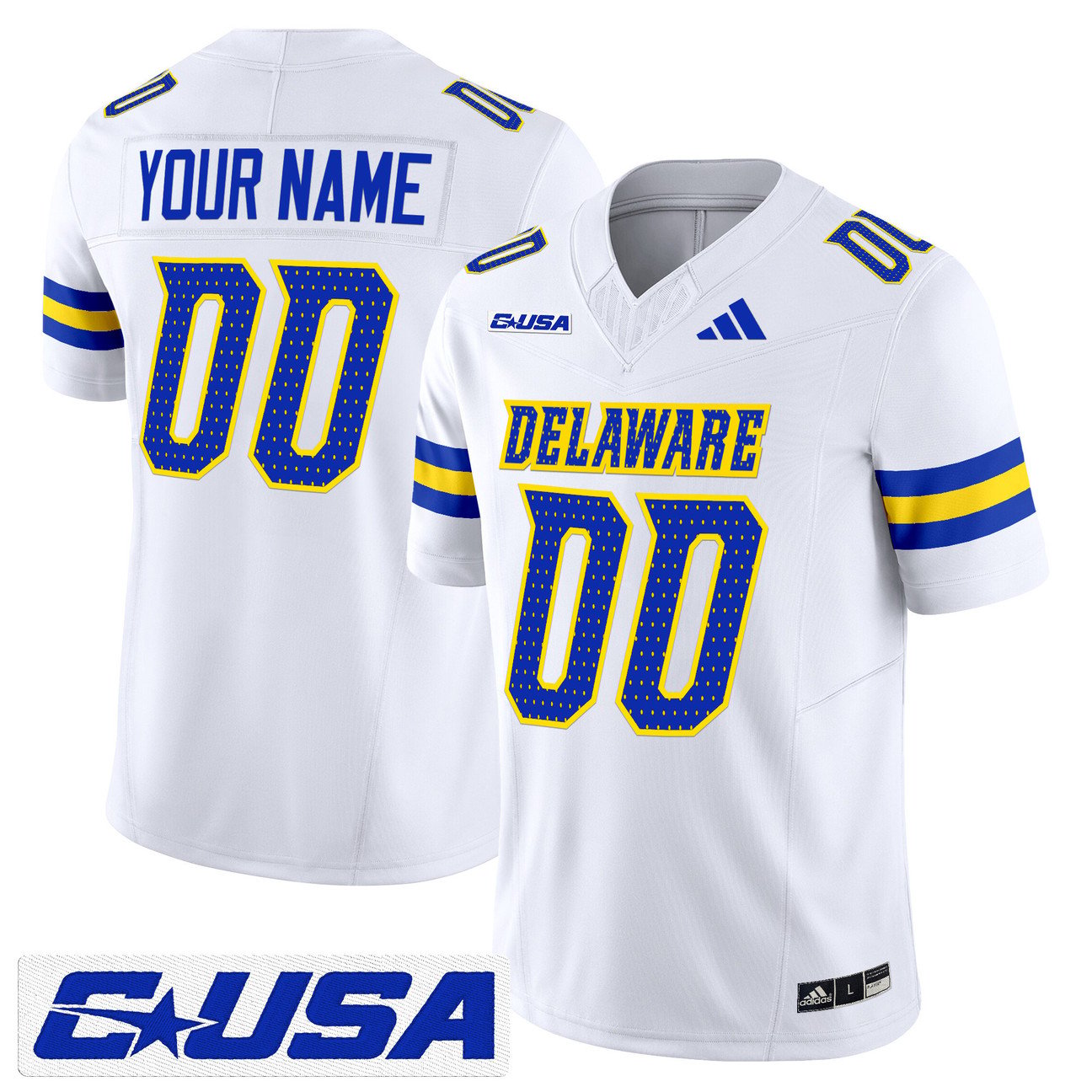 Custom Delaware Blue Hens Jersey Name, Number 2025 Vapor Limited Stitched by My Store NCAA Football Jerseys