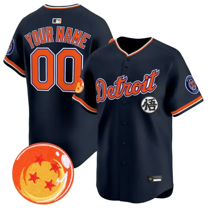 Custom Detroit Tigers Jersey Name, Number Dragon Ball Premier Stitched by My Store