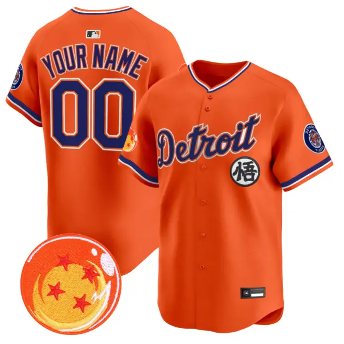 Custom Detroit Tigers Jersey Name, Number Dragon Ball Premier Stitched by My Store