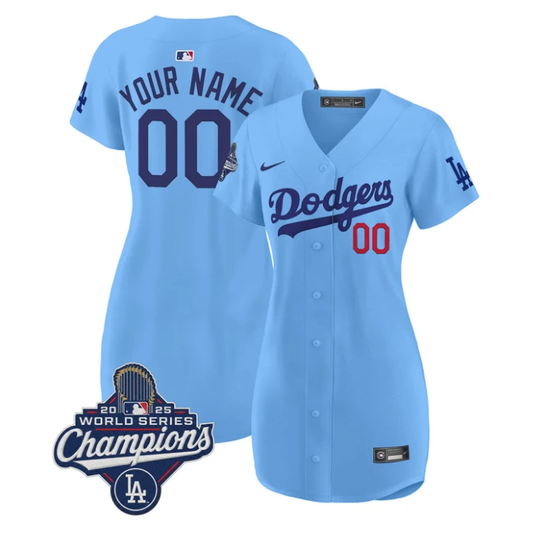Custom Dodgers Jersey 2025 World Series Champions Baseball Dress Stitched by My Store