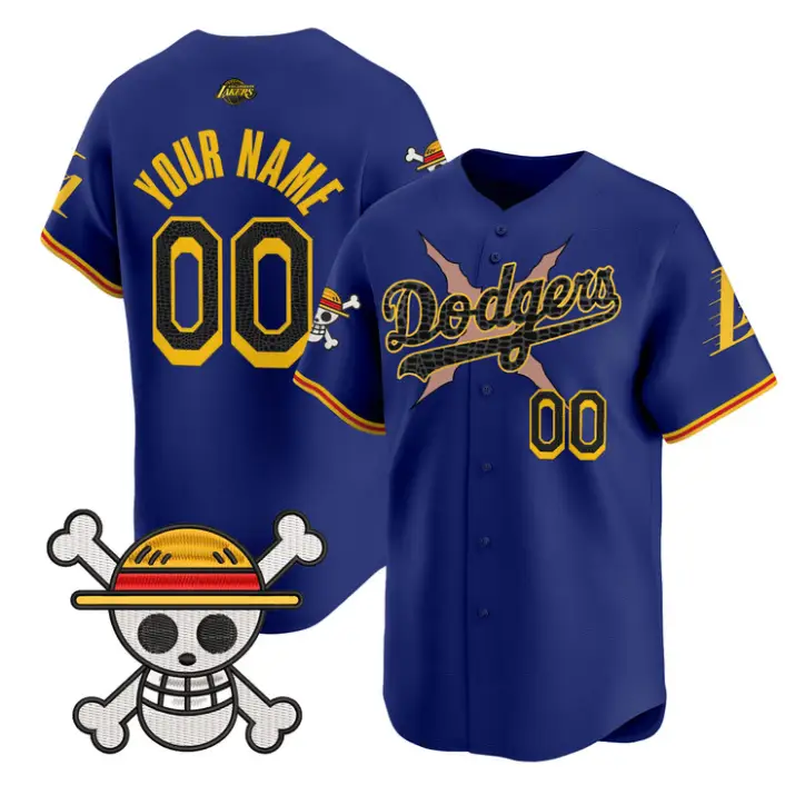 Custom Dodgers Jersey Name, Number One Piece Mamba Premier Stitched by My Store