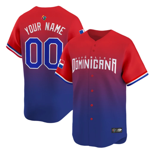Custom Dominican Republic Jersey Baseball Classic 2026 Roster Stitched by My Store