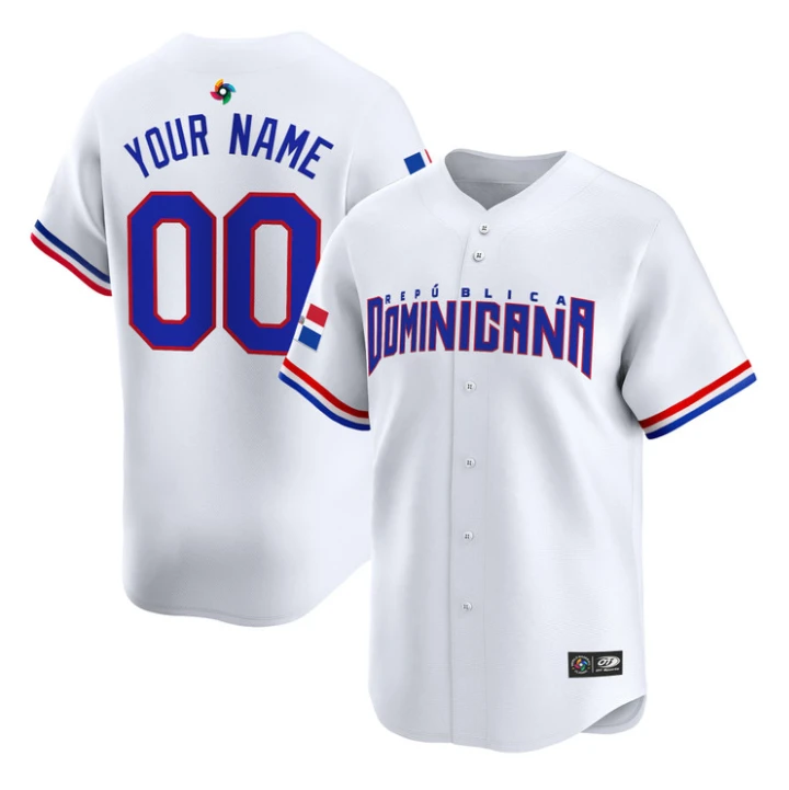 Custom Dominican Republic Jersey Baseball Classic 2026 Roster Stitched by My Store