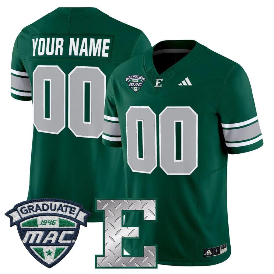 Custom Eastern Michigan Eagles Jersey 2025 Vapor Limited All Stitched by My Store NCAA Football Jerseys