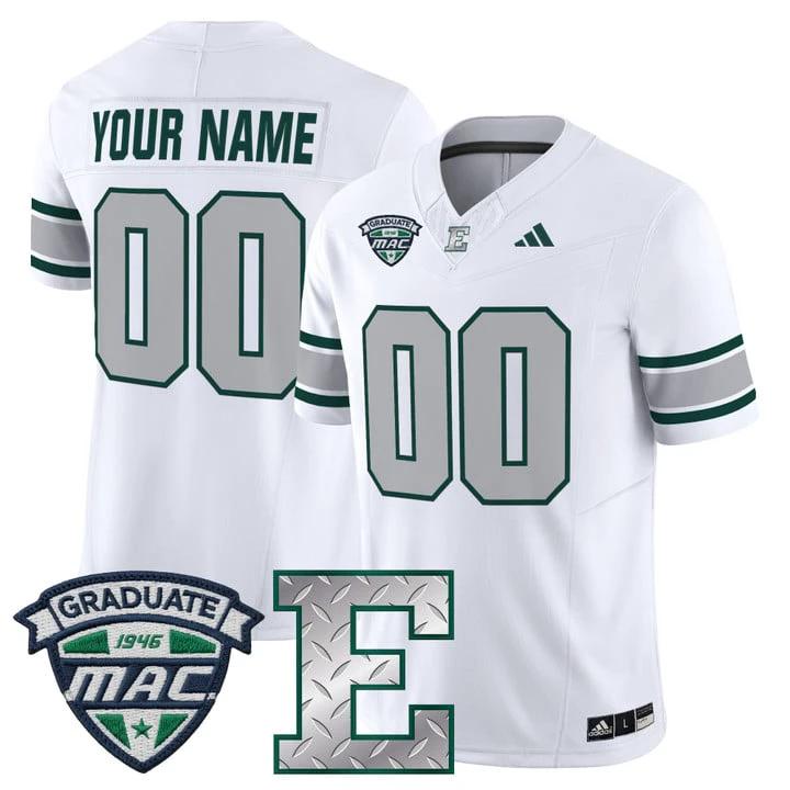 Custom Eastern Michigan Eagles Jersey 2025 Vapor Limited All Stitched by My Store NCAA Football Jerseys