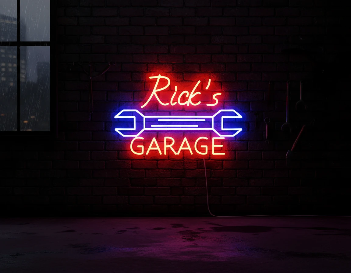Custom Garage Led Neon Sign Men Gift Neon Light by Neonchics