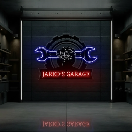 Custom Garage Led Neon Sign Men Gift Wall Decor Light by Neonchics