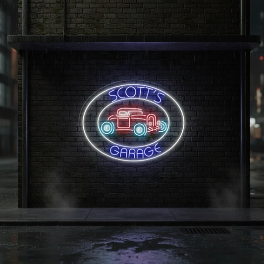 Custom Garage Led Neon Sign Unique Gift for Men by Neonchics