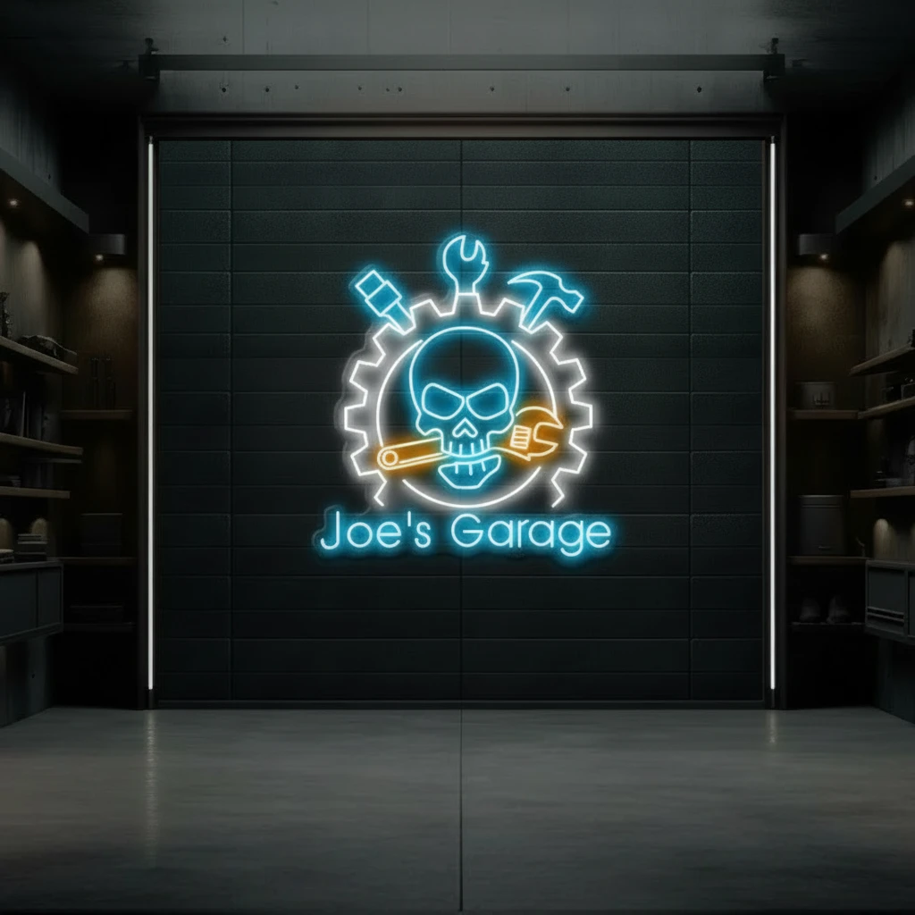 Custom Garage Neon Sign Man Cave Gift by Neonchics