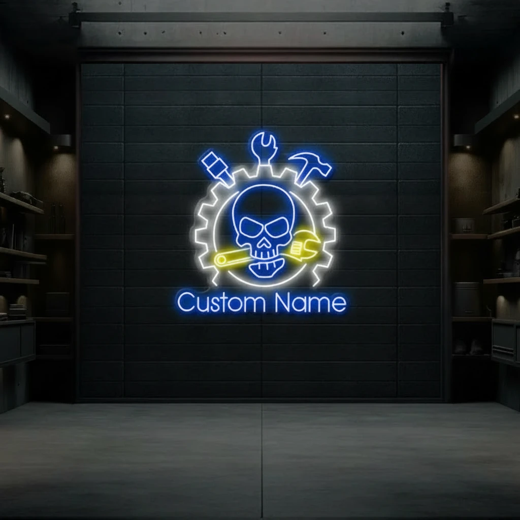 Custom Garage Neon Sign Man Cave Gift by Neonchics