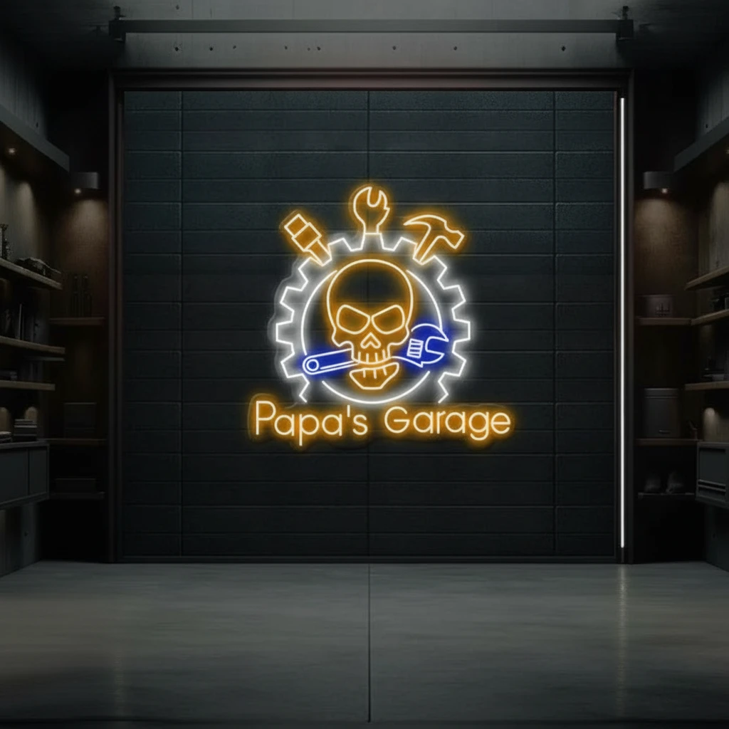 Custom Garage Neon Sign Man Cave Gift by Neonchics