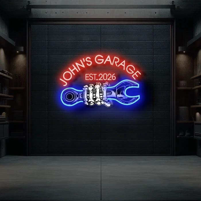 Custom Garage Neon Sign for Men Garage Led Neon Sign by Neonchics