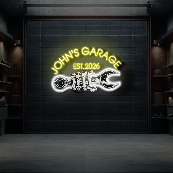Custom Garage Neon Sign for Men Garage Led Neon Sign by Neonchics