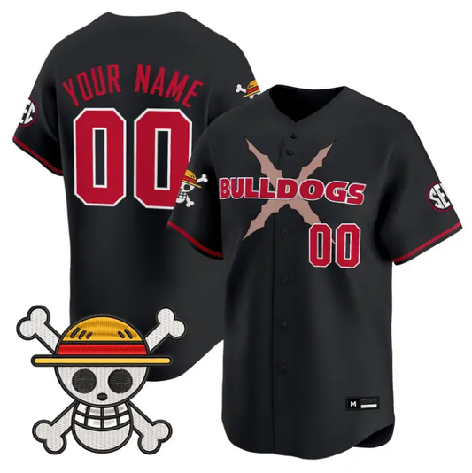 Custom Georgia Bulldogs Baseball Jersey One Piece Vapor Premier Limited by My Store