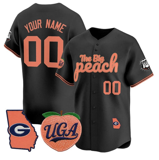 Custom Georgia Bulldogs Jersey Name, Number The Big Peach Baseball Stitched by My Store