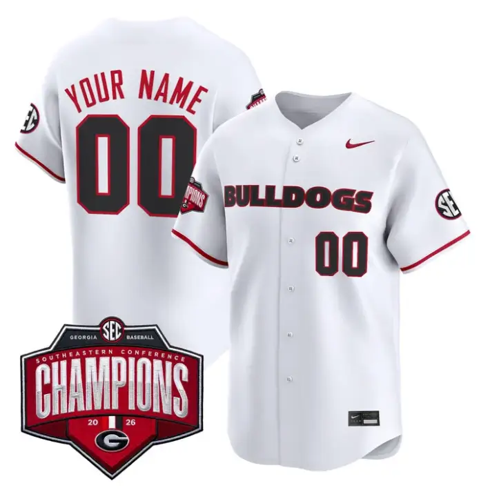 Custom Georgia Bulldogs Jersey Southeastern Confernce Champions 2026 by My Store