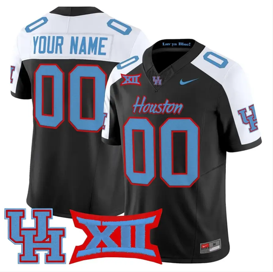 Custom Houston Cougars Jersey Name, Number 2026 Vapor Limited Stitched by My Store NCAA Football Jerseys