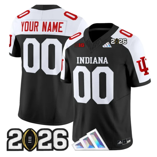 Custom Indiana Hoosiers Jerey 2026 CFP Final Patch V3 Stitched by My Store NCAA Football Jerseys
