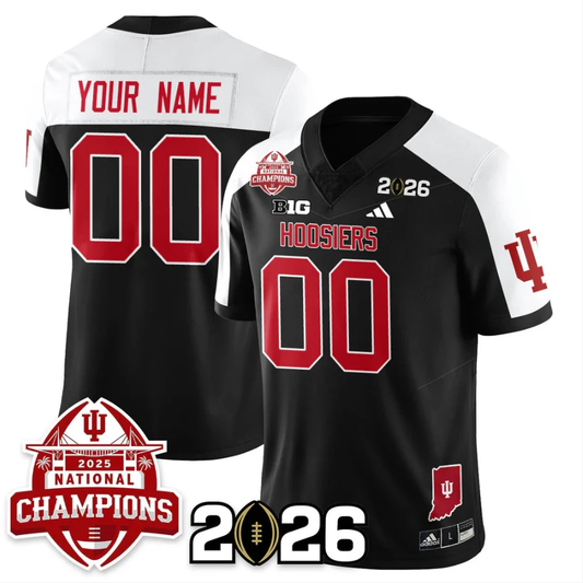 Custom Indiana Hoosiers Jersey 2025 National Champions V2 Stitched by My Store NCAA Football Jerseys