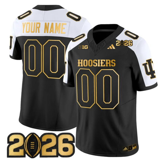 Custom Indiana Hoosiers Jersey 2026 CFP Final Patch Vapor Limited Stitched by My Store NCAA Football Jerseys