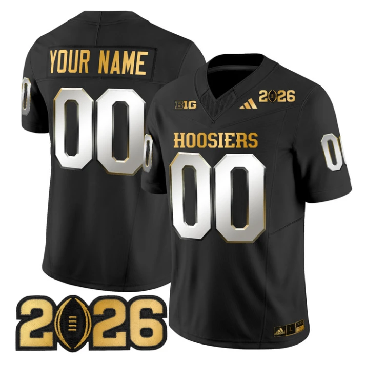 Custom Indiana Hoosiers Jersey 2026 CFP Final Patch Vapor Limited Stitched by My Store NCAA Football Jerseys