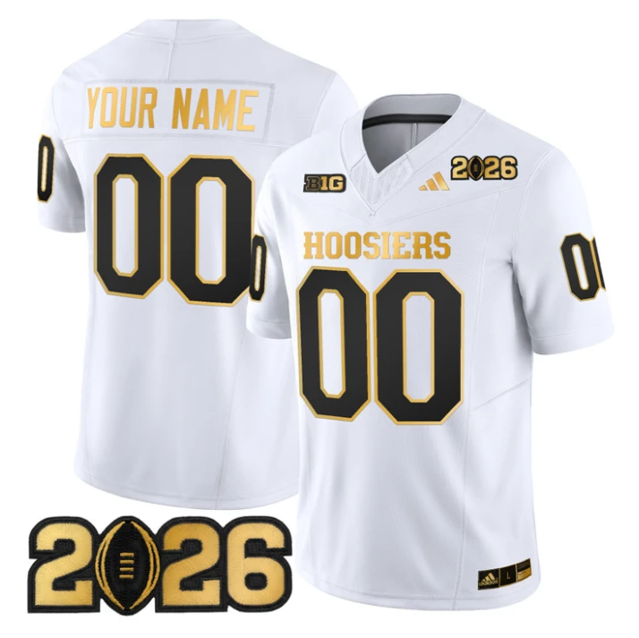 Custom Indiana Hoosiers Jersey 2026 CFP Final Patch Vapor Limited Stitched by My Store NCAA Football Jerseys