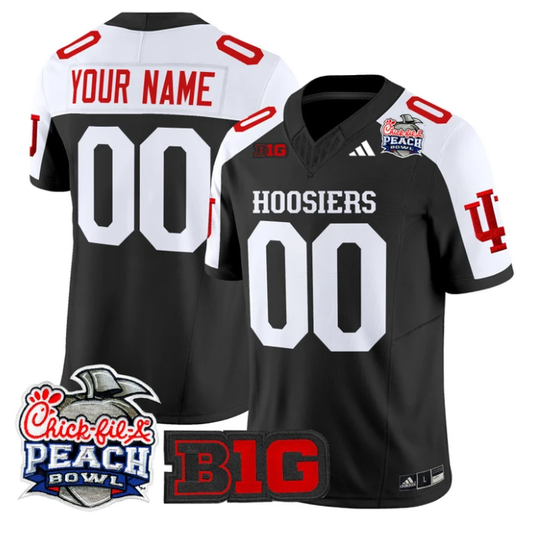 Custom Indiana Hoosiers Jersey 2026 Peach Bowl Patch Limited Stitched by My Store NCAA Football Jerseys