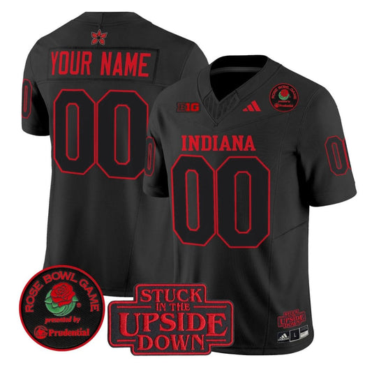 Custom Indiana Hoosiers Jersey 2026 Rose Bowl Stranger Things V2 Stitched by My Store NCAA Football Jerseys
