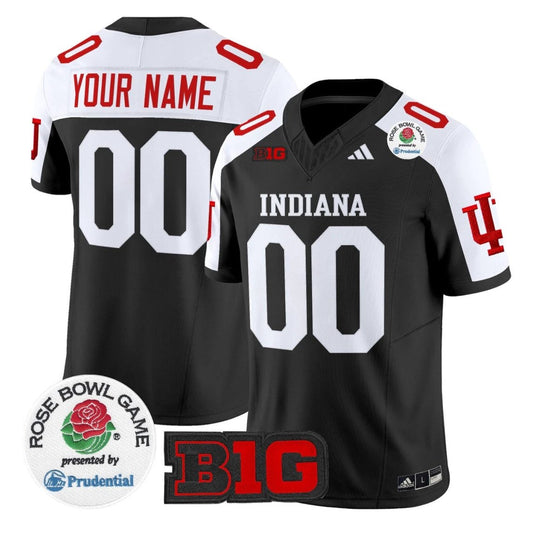 Custom Indiana Hoosiers Jersey 2026 Rose Bowl V2 Stitched by My Store NCAA Football Jerseys