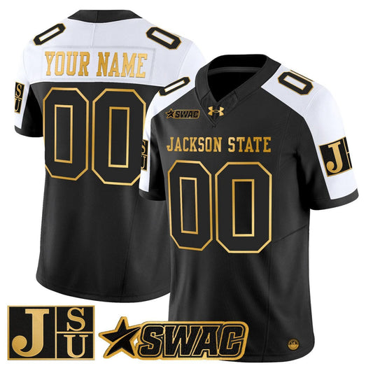 Custom Jackson State Tigers Jersey 2025 Gold Vapor Stitched by My Store NCAA Football Jerseys
