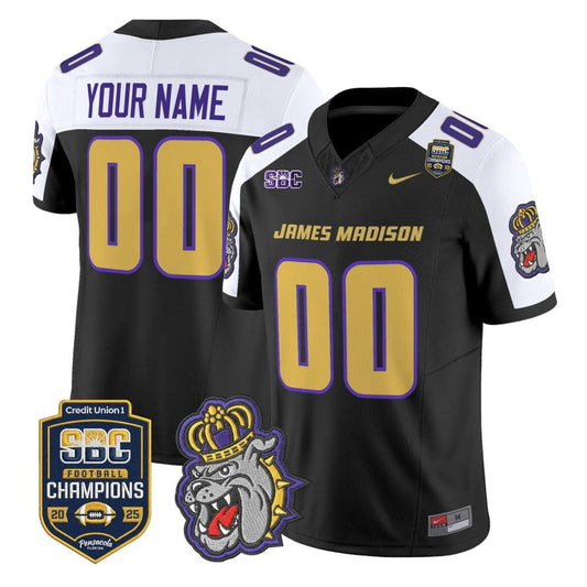 Custom James Madison Dukes Jersey 2025 SBC Champions Vapor Limited by My Store NCAA Football Jerseys