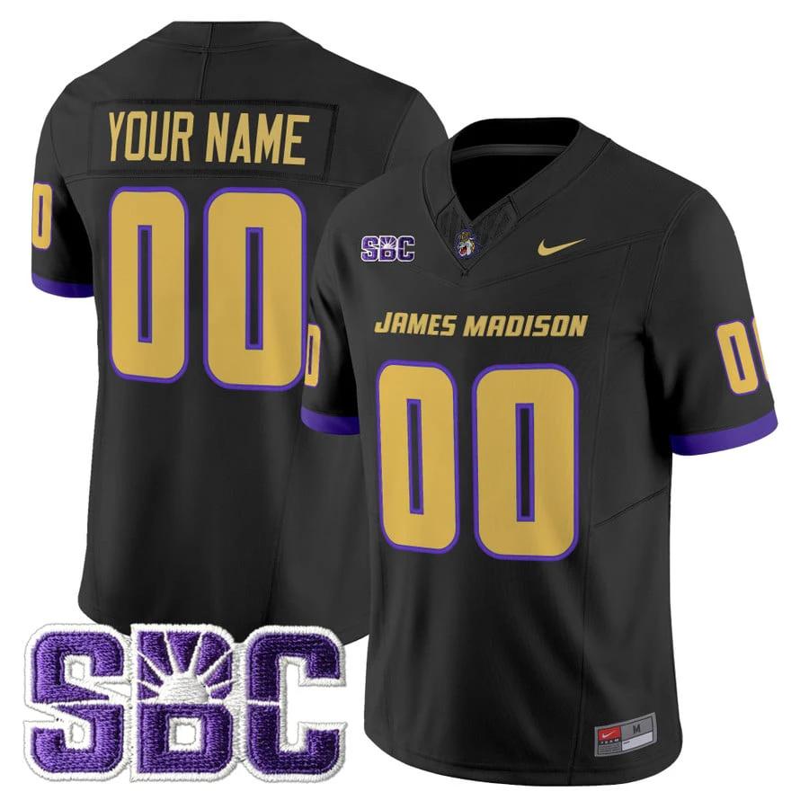 Custom James Madison Dukes Jersey Name, Number 2025 Vapor Limited Stitched by My Store NCAA Football Jerseys