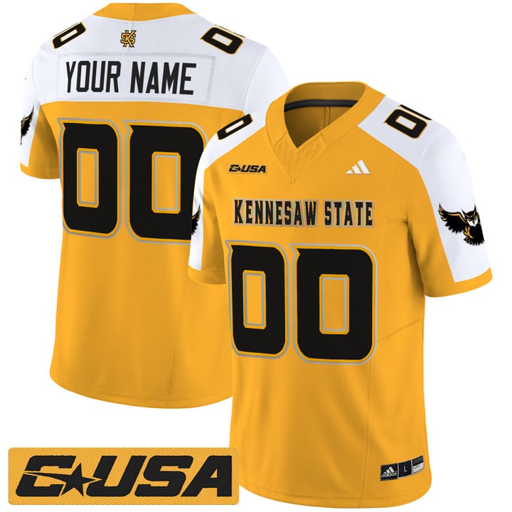 Custom Kennesaw State Owls Jersey 2025 Vapor Limited Stitched by My Store NCAA Football Jerseys