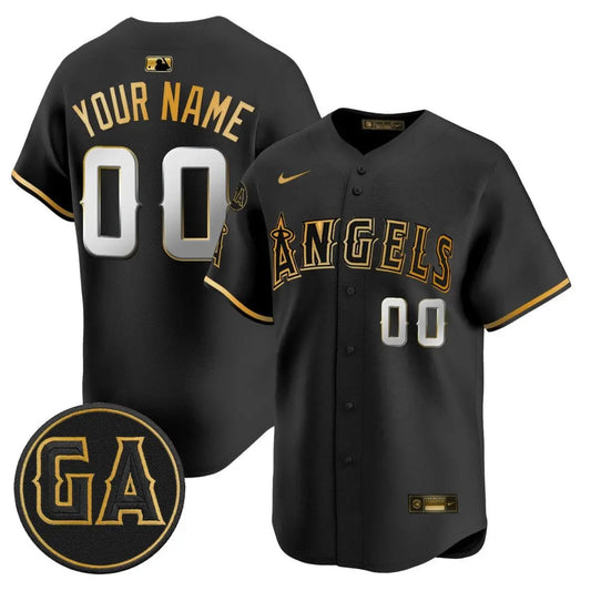 Custom Los Angeles Angels Jersey Garret Anderson Tribute Premier Stitched by My Store
