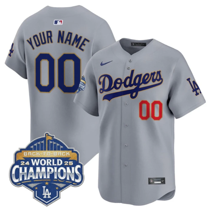 Custom Los Angeles Dodgers Jersey 2025 World Series Champions Stitched by My Store