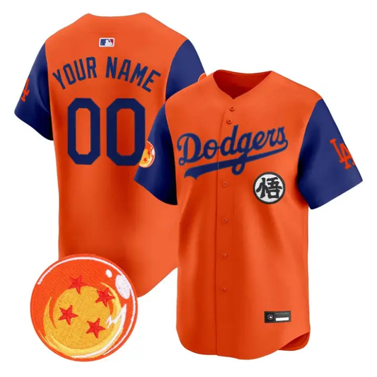 Custom Los Angeles Dodgers Jersey Dragon Ball Vapor Premier Stitched by My Store