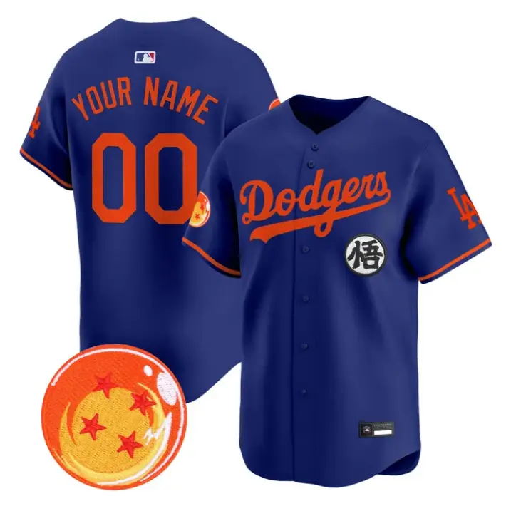 Custom Los Angeles Dodgers Jersey Dragon Ball Vapor Premier Stitched by My Store