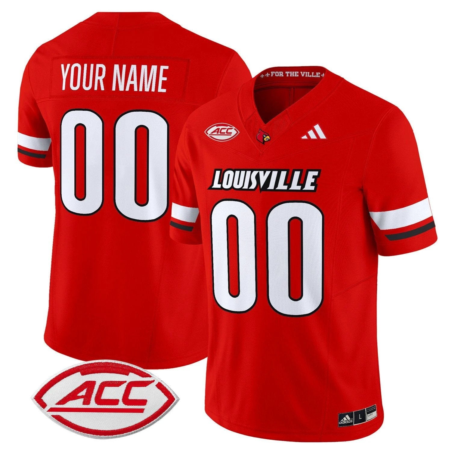 Custom Louisville Cardinals Jersey Name, Number 2025 Vapor Stitched by My Store NCAA Football Jerseys
