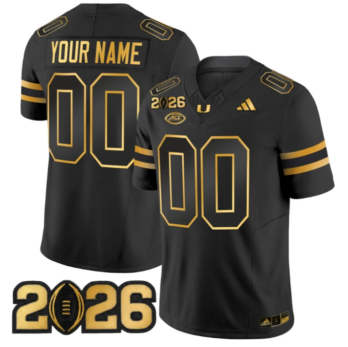 Custom Miami Hurricanes Jersey Name, Number 2026 CFP Final Patch Stitched by My Store NCAA Football Jerseys