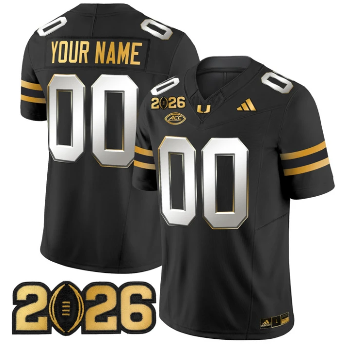 Custom Miami Hurricanes Jersey Name, Number 2026 CFP Final Patch Stitched by My Store NCAA Football Jerseys