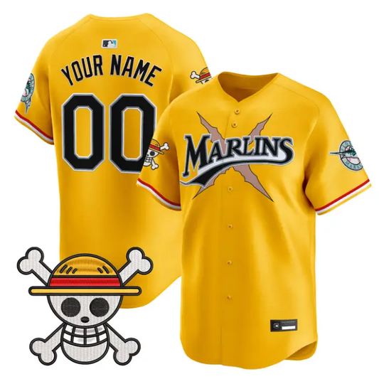 Custom Miami Marlins Jersey Name, Number One Piece Premier Stitched by My Store