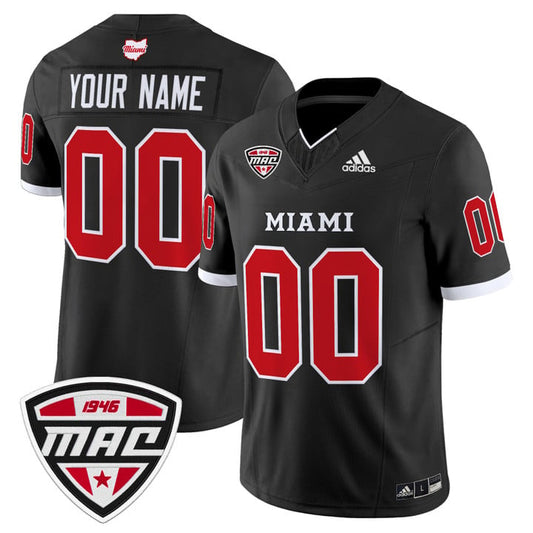 Custom Miami OH RedHawks Jersey Name, Number 2025 Vapor Limited Stitched by My Store NCAA Football Jerseys