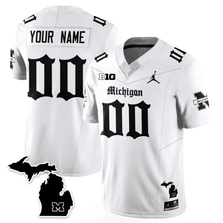 Custom Michigan Wolverines Jersey Gothic Vapor Limited Football Stitched by My Store NCAA Football Jerseys