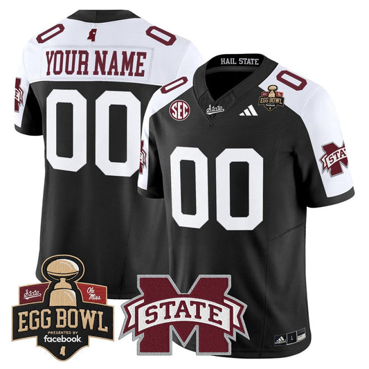 Custom Mississippi State Bulldogs Jersey 2025 Egg Bowl Stitched by My Store NCAA Football Jerseys