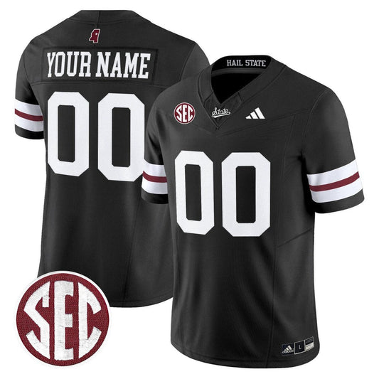 Custom Mississippi State Bulldogs Jersey Name, Number Dark Mode Stitched by My Store NCAA Football Jerseys