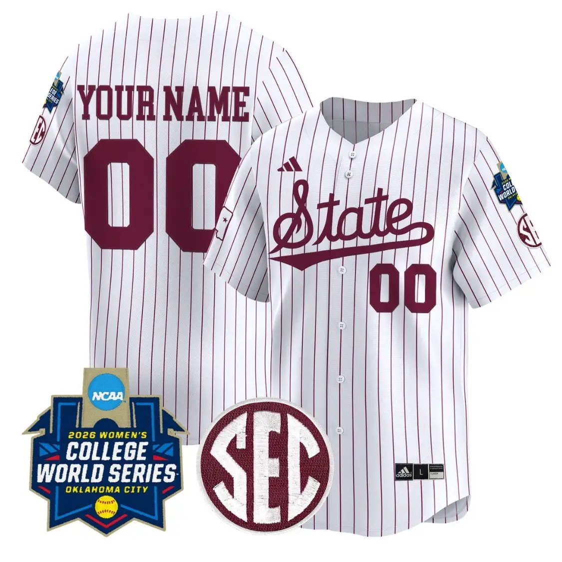 Custom Mississippi State Jersey Softball 2026 World Series Stitched by My Store