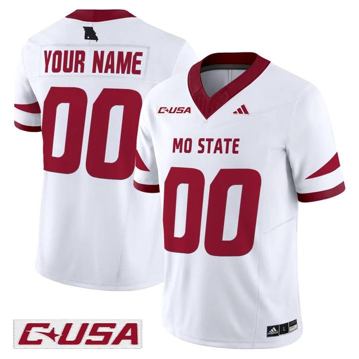 Custom Missouri State Bears Jersey 2025 Vapor Limited Stitched by My Store NCAA Football Jerseys