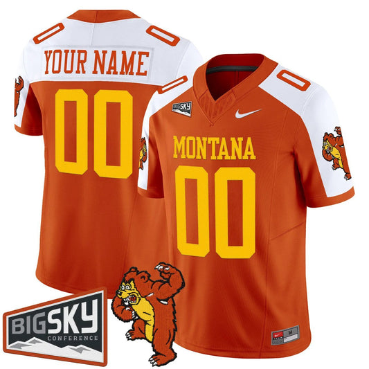 Custom Montana Grizzlies Jersey Name, Number 1995 Throwback Limited Stitched by My Store NCAA Football Jerseys