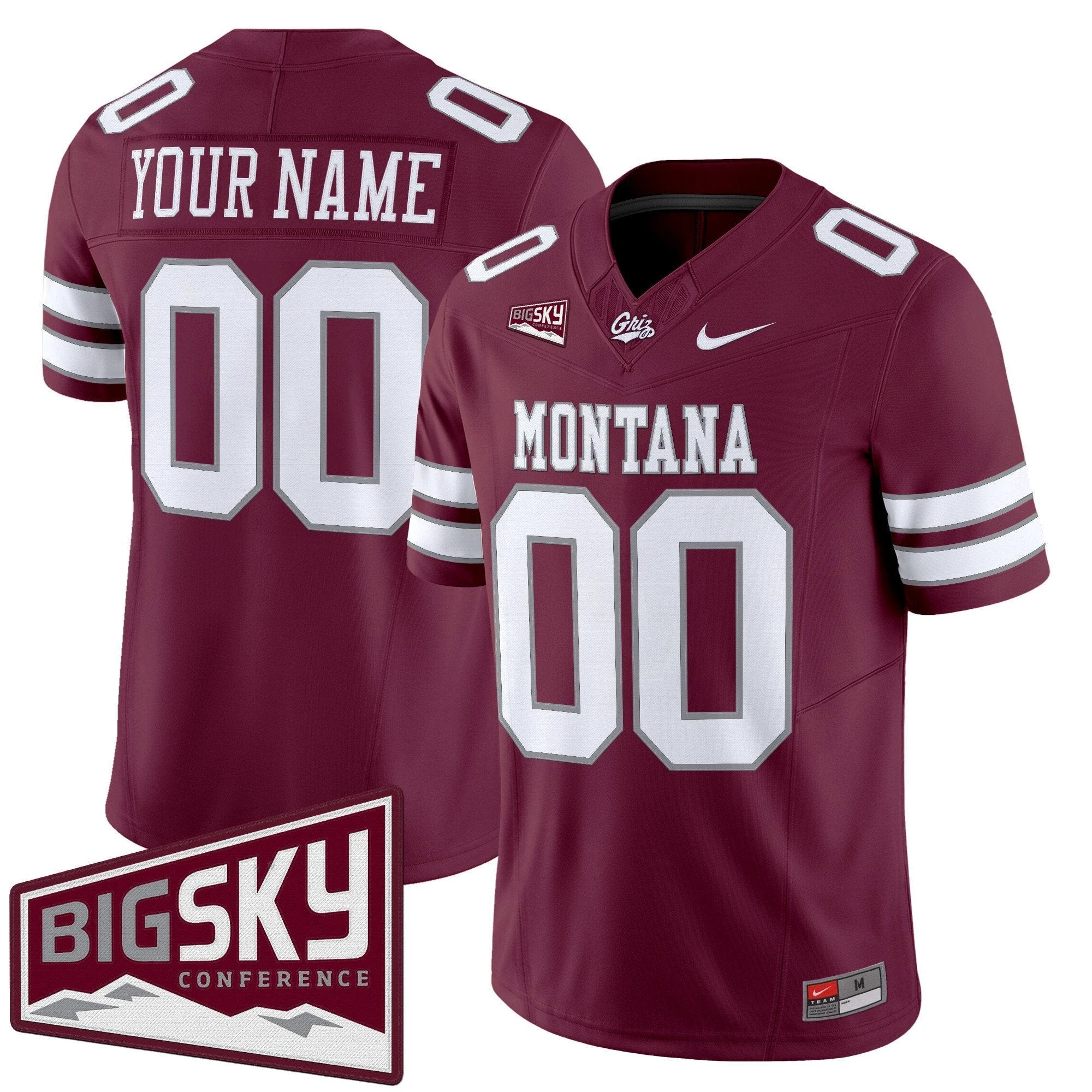 Custom Montana Grizzlies Jersey Name, Number 2025 Vapor Stitched by My Store NCAA Football Jerseys